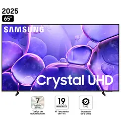 SAMSUNG - Televisor 65 Crystal UHD 4K UN65U8000FGXPE Modelo 2025