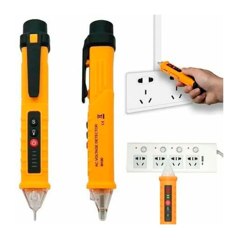 Detector De Voltaje Tensión Sin Contacto + Sonido + Lámpara