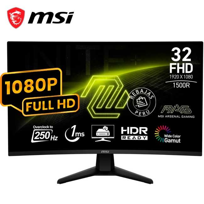 Monitor Curvo Gaming MAG 32C6X 32″ FHD VA 250Hz 1ms HDR Adaptive