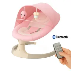 GENERICO - Mecedora Eléctrica Automática a Control Remoto Rosado