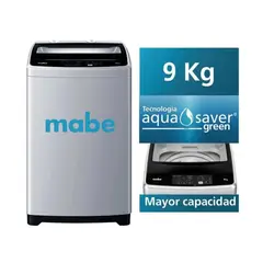MABE - LAVADORA 9 KG CARGA SUPERIOR SILVER - LMAP9020WGBB0