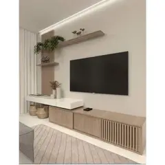 TU MESITA - Centro de Entretenimiento Louvre PanelRepisas BlancoHighGlossRovere