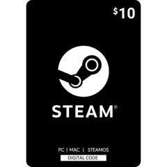 STEAM - Código 10 USD - Wallet Gift Card Digital