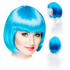 GENERICO - Peluca ARTIFICIAL Corta Lacia Celeste10551