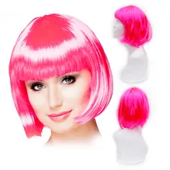 GENERICO - Peluca ARTIFICIAL Corta Lacia Fucsia 10551