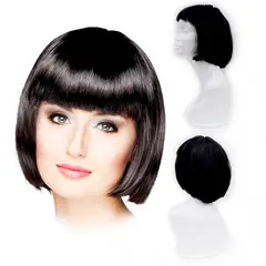 GENERICO - Peluca ARTIFICIAL Corta Lacia Negra 10551