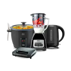OSTER - Combo Licuadora + Arrocera + Hervidor + Sandwichera