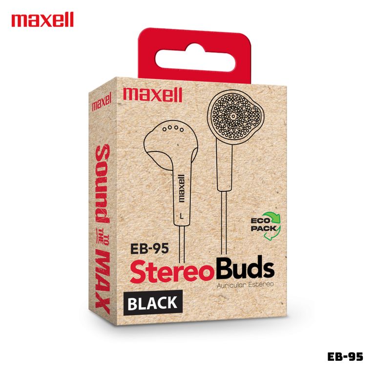 AUDIFONOS ALAMBRICOS STEREO BUDS EB-95 - NEGRO