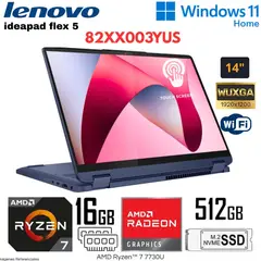 LENOVO - Laptop Ideapad Flex 5 AMD Ryzen 7 7730U 16GB RAM 512GB SSD 14" WUXGA IPS - 82XX003YUS