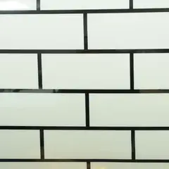 MULTITOP - Papel Tapiz 3D Baldosas Ladrillo 60X30 cm Blanco