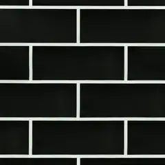 MULTITOP - Papel Tapiz 3D Baldosas Ladrillo 60X30 cm Negro