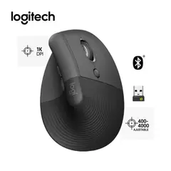 LOGITECH - Mouse Vertical Lift Ergonómico Bth/Receptor Usb 6 Botones Grafito