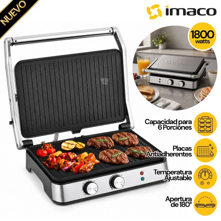 Grill panini XL 6 panes IG3423