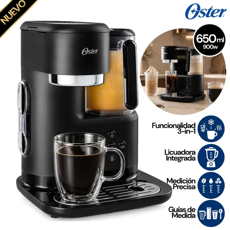 Cafetera frappé Oster®con licuadora BVSTDC03B
