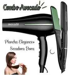 GAMA - Alisadora XWIDE DIG Avocado + Secador Tempo STD Avocado