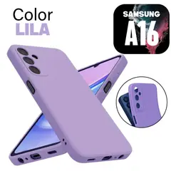 GENERICO - Silicone Case para Samsung A16 Color Lila Con Marca