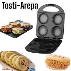 RAFF - Máquina Electrica Para Hacer Arepas Muffin Tosti-arepa