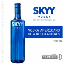 GENERICO - VODKA SKYY BOTELLA 750 ML