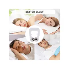 OEM - Clips Antirronquidos De 4 Piezas + Almohada De Espuma Viscoelastica Sin Gel