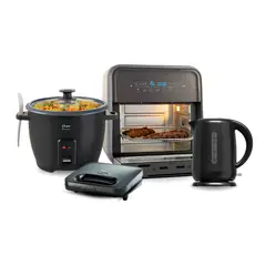 OSTER - Combo Freidora de Aire + Hervidora + Arrocera + Sandwichera