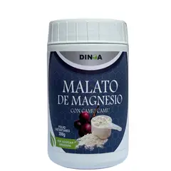 DINOA - Malato de Magnesio Pote de 300g Dinoa- Energía- rendimiento y salud muscular