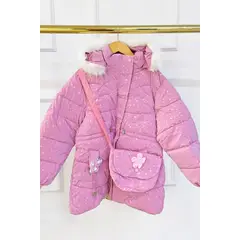 KIDS MASHMELO - Chaqueta estampado Burbujas para niña capucha peluche