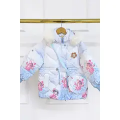 KIDS MASHMELO - Chaqueta estampado Princesa para niña capucha peluche