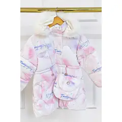 KIDS MASHMELO - Chaqueta estampado Tie-dye para niña con capucha peluche