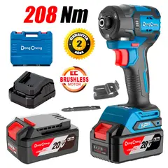 DONGCHENG - Atornillador de Impacto industrial 1 /4" DCPL208EM 20V 208Nm Brushless