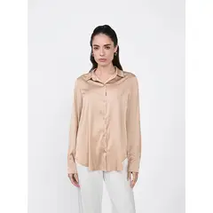 BANATY - BLUSA SATINADA DE SEDA PARA MUJER