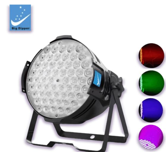 PAR LED 54X3W 3 EN 1 RGB LPC007