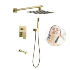 GENERICO - GRIFOS MEZCLADORA PARA DUCHA DE LUJO DORADO MT304-010D707