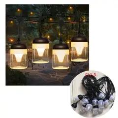 GENERICO - LUCES Guirnaldas 5m + 10 bombillas Led Exterior Jardin DecoraCION