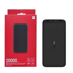 XIAOMI - Cargador portátil redmi power bank 20000mah fast charger NEGRO