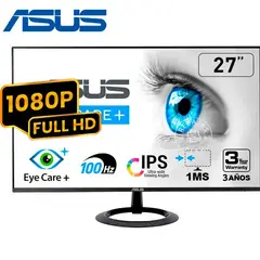 ASUS - Monitor VZ27EHF 27 FHD IPS 100Hz 1ms Eye Care HDMI VESA