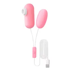 BUYPAL - Vibrador Succionador 2 en 1 con 10 Frecuencias + 12 Niveles