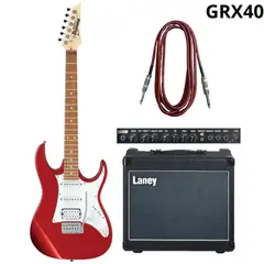 IBANEZ - Pack de Guitarra Eléctrica GRX40MGNROJO con Amplificador Laney GR35 y cable de 6 metros