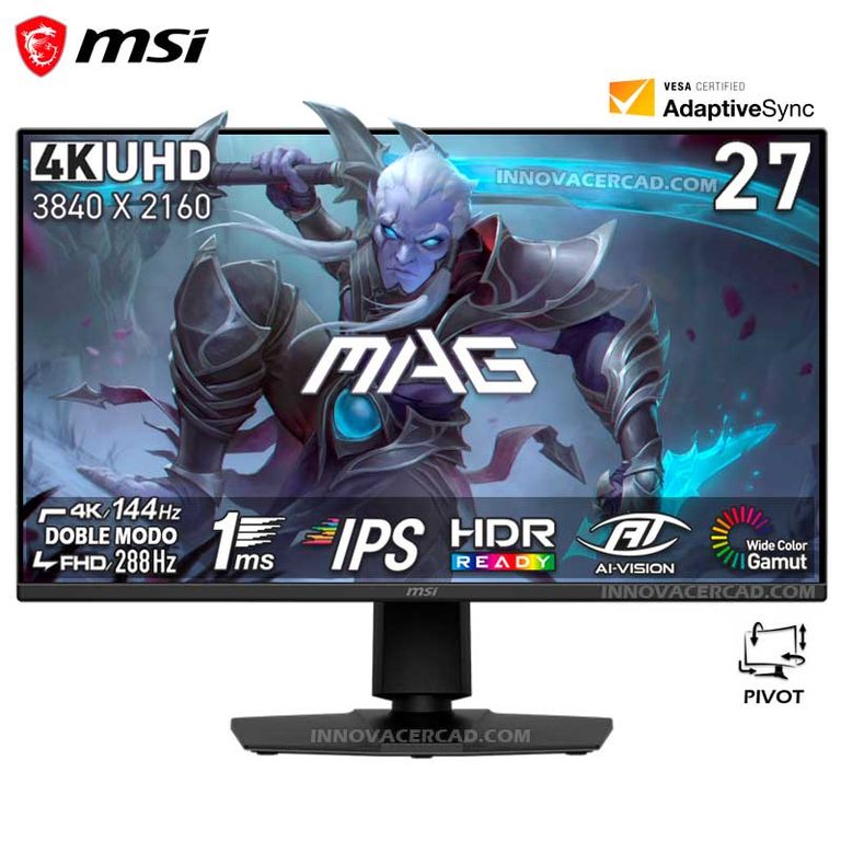 Monitor Mag 275upd E14 27 IPS Dual MODE 4K UHD 144HZ FHD 288HZ