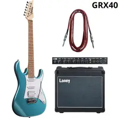 GENERICO - Pack Guitarra Eléctrica Ibanez GRX40MGNC +Amplificador Laney GR35 +cable 6 MT