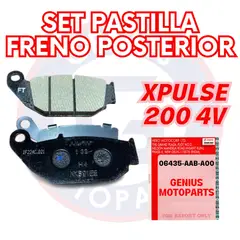 HERO - SET PASTILLA FRENO POSTERIOR XPULSE 200 4V