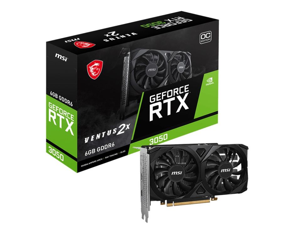 TARJETA DE VIDEO 6GB RTX 3050 VENTUS 2X NVIDIA GEFORCE HDMI 96BIT