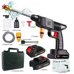 GENERICO - Hidrolavadora 2 Baterías 288V Pistola Portatil Potente