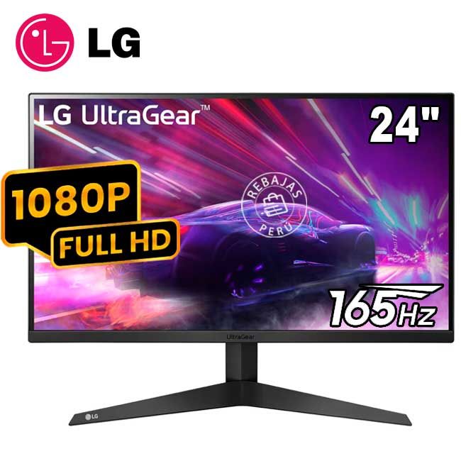 Monitor UltraGear 24GQ50F-B 24” Full HD 165Hz 1ms FreeSync Premium