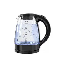 OEM - Hervidor Tipo Jarra de Vidrio de 2 Litros Negro