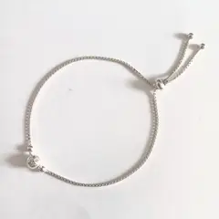 GENERICO - Pulsera 3 Esferas, regulable en Plata ley 925