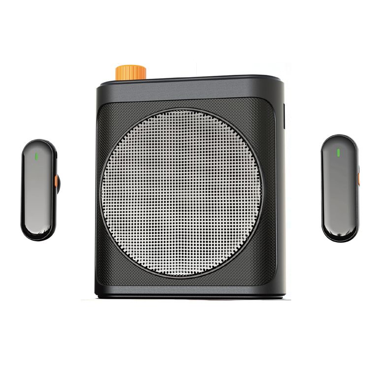 Amplificador de Voz Portátil con Micrófonos Inalámbricos - Recargable