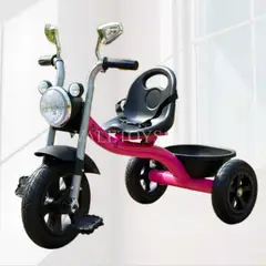 BABY HAPPY - Triciclo Para Niños Modelo Chopper Con Bluetooth Rosado