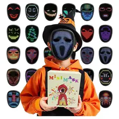 GENERICO - Máscara LED Detección de gestos para niños para Fiestas Navidad Etc
