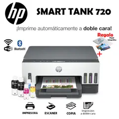 HP - IMPRESORA MULTIFUNCIONAL SMART TANK 720 WIFI - DÚPLEX