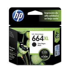 HP - Cartucho Tinta 664Xl Alto Rendimiento Negro Officejet